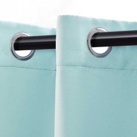 Superior Blackout Curtains, Room Darkening, Bedroom, Living Room Window Accents, Sun Blocking, Thermal, Classic Modern with Rod Pockets or Grommets, Solid Collection, 4 Panels, 52" x 96", Grey