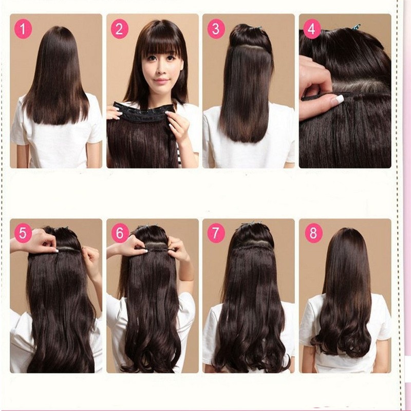 CEXIN Wig, Extensions, Nape of the Neck Wig, Gradation, Clip,
