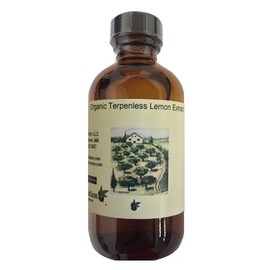 OliveNation Organic Terpeneless Lemon Extract for Baking, Tart Lemony Flavor for Cakes, Cookies, Icing, Filling, PG Free, Non-GMO, Gluten Free, Kosher, Vegan - 32 ounces