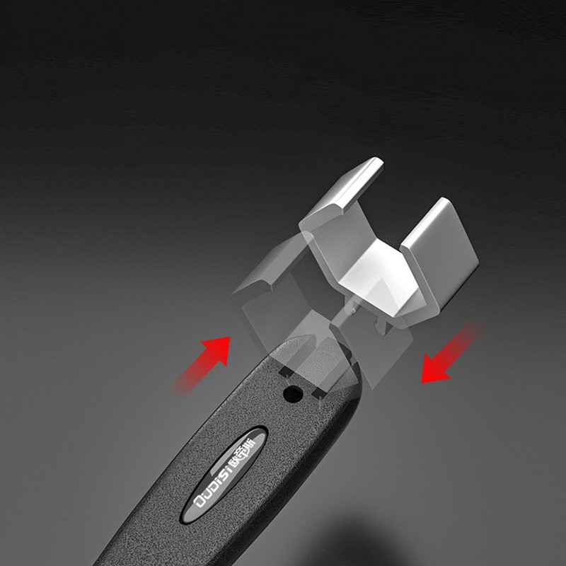 Bathroom Wrench Set Aluminum Alloy Adjustable Large Opening Arc Teethed