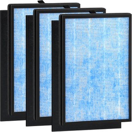 3 Pack 3-in-1 Replacement Air Filters Compatible with Okaysou Air Purif-ier Airmax 8L, Blue Ultra-Filter & H13 Grade True HEPA Filter.