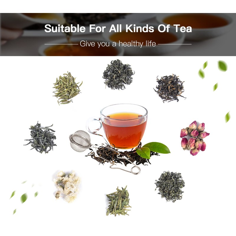 Snap Ball Tea Strainer, Exptolii 2 Pack Stainless Steel Tea