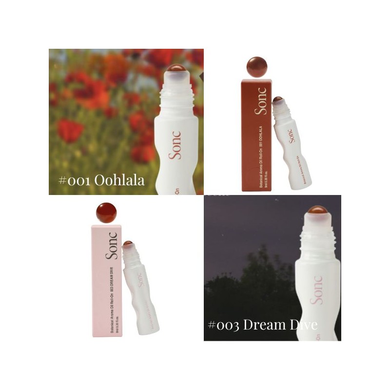 SONC Botanical Aroma Oil Roll-On Duo Kit 18ml*2ea & Tin