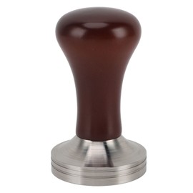 Coffee Tamper with Wooden Handle Easy To Operate Outstanding Extraction Coffee Tamper Hand Press for Coffee Machines Red Brown 53mm