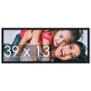 Poster Palooza 39x13 Frame Black Solid Wood Picture Frame |