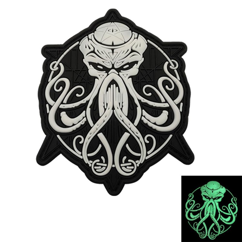OYSTERBOY Cthulhu Awakens Lovecraft PVC Patch Tactical Hook & Loop