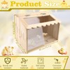Chicken Brooder Box,Large Size, 15.74"x11.81"x 11.81", Wooden Brooder Box for