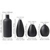 CEMABT Black Ceramic Vase Set - 4 Small Unique Vases