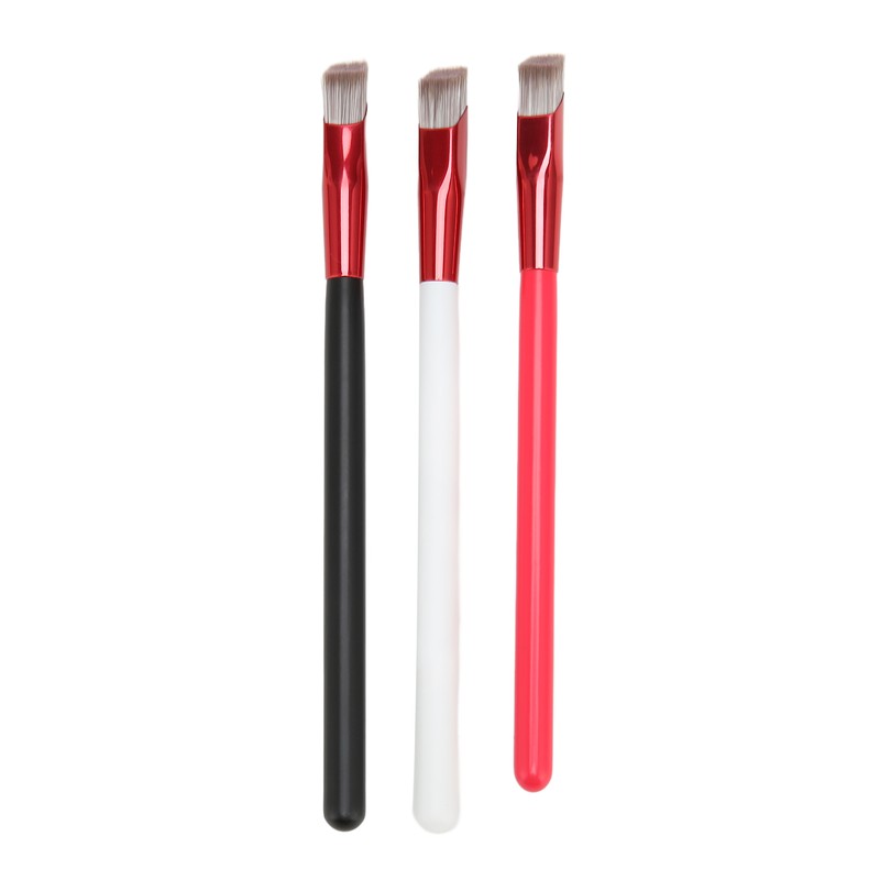 3PCS Brow Concealer Contour Brush Gray Hair Red White Black