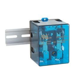 NVMIDTC JQX-62F-2Z DC 24V 120A Electromagnetic Relay Set with Ring Terminal Copper Crimp Connector, Din Rail and Terminal Blocks End Stopper Bracket