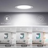 meccein 12-Pack 6 Inch LED Recessed Lights 6500K Daylight Ultra-Thin