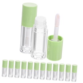 WOONEKY 14pcs Clear Lip Gloss Tubes with Wands Refillable Transparent Lip Gloss Containers for Makeup Portable Leak Balm Bottles for Travel and Parties