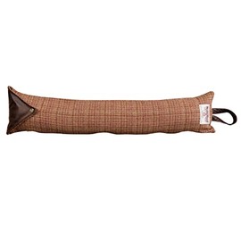 Classic Home Store Harris Tweed Draught Excluder 100% Pure Wool Door Window Draft Guard Cushion (Calluna Salmon)