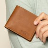 Gusti Leder Foster Men's Wallet, Genuine Leather Wallet with Coin