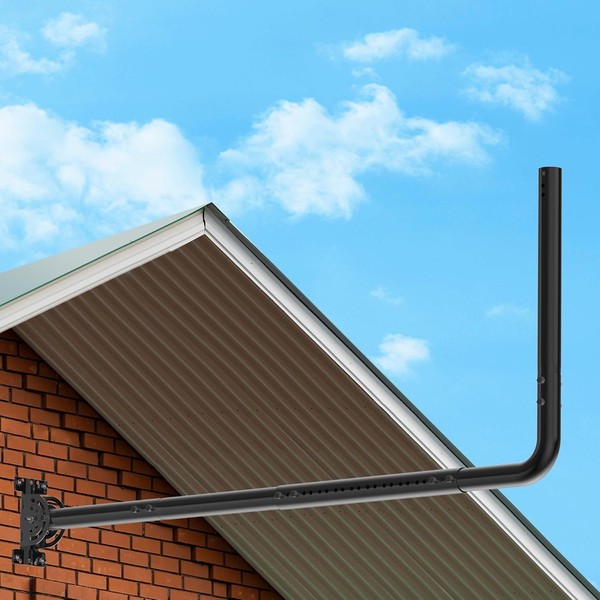 Adjustable Length Antenna Mount, Suitable for Long Eaves and Walls,