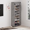 Calmootey 9 Tier Shoe Rack Organizer,Portable Shoe Shelf with Nonwoven