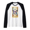 Antisocial Butterfly Tarot Card Introvert Funny Anti-Social Raglan Baseball Tee
