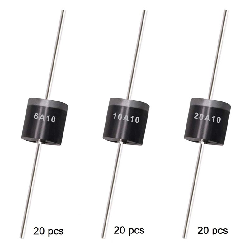 60 PCS 6A10, 10A10, 20A10 High Efficiency Rectifier Diode Electronic