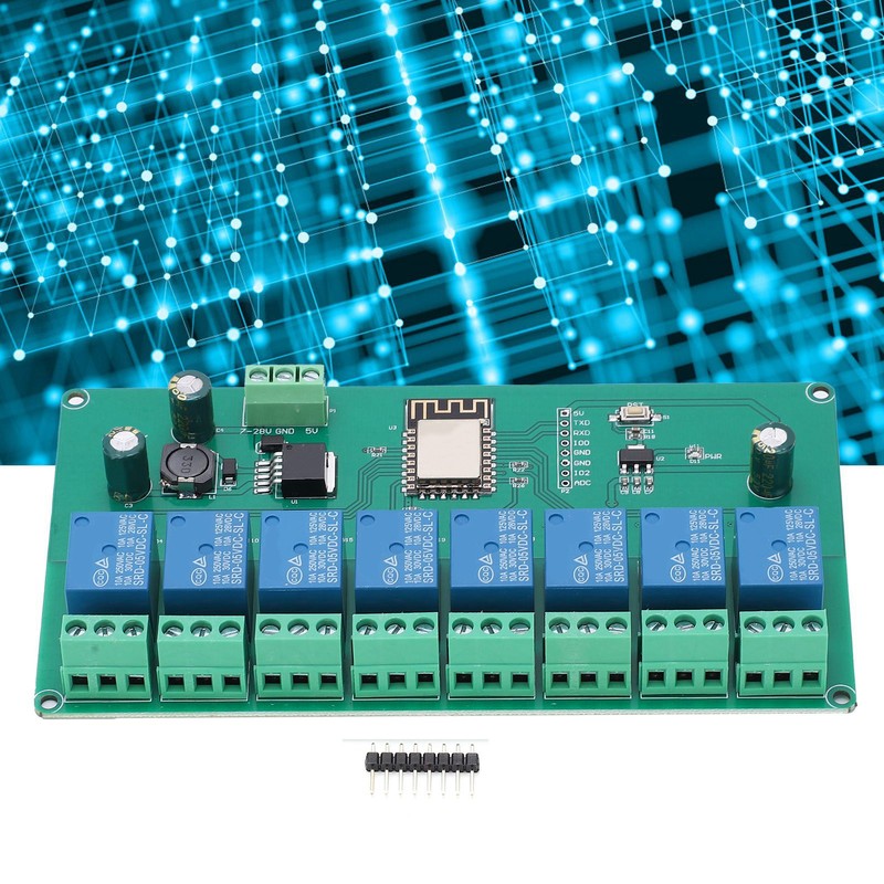Relay Module WIFI 8‑Channel ESP8266 Development Board for Wireless Control