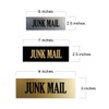 Signs ByLITA Basic Junk Mail Sign (Black Gold) - Medium