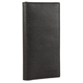 Coach 3014 Men's Long Wallet, Bi-Fold, Outlet, Leather, Black