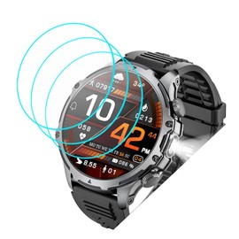 Futanwei [3 Pack] for Mingtawn Military Smart Watch AK75 Screen Protector 1.85" Tempered Glass Film [9H Hardness] [Anti-Scratch] [Bubble Free] Screen Protector for Mingtawn AK75 Smartwatch