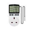 Digital Temperature Controller, Thermostat Outlet Socket -40~120℃ Heating Cooling Timer
