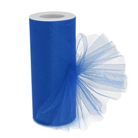 Ribreeze Royal Blue Tulle Fabric Roll - 6 Inch x 25 Yards Tulle Mesh for Gift Wrapping DIY Crafts Party Decorations and Making Ponchos and More