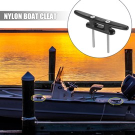 X AUTOHAUX 4pcs 4 Inches 100mm Boat Dock Nylon Cleats Kayak Canoe Cleats Mooring Accessories