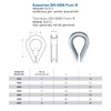 10 x Thimbles 3 mm DIN 6899 Form B Galvanised