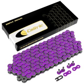Caltric 520 X 120 Links Motorcycle Atv Drive Chain 520-Pitch 120-Links Purple