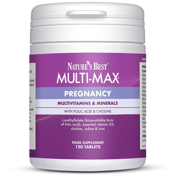 Natures Best Multi-Max® Pregnancy, Multivitamins & Minerals with Folic acid and Choline, 120 TABLETS