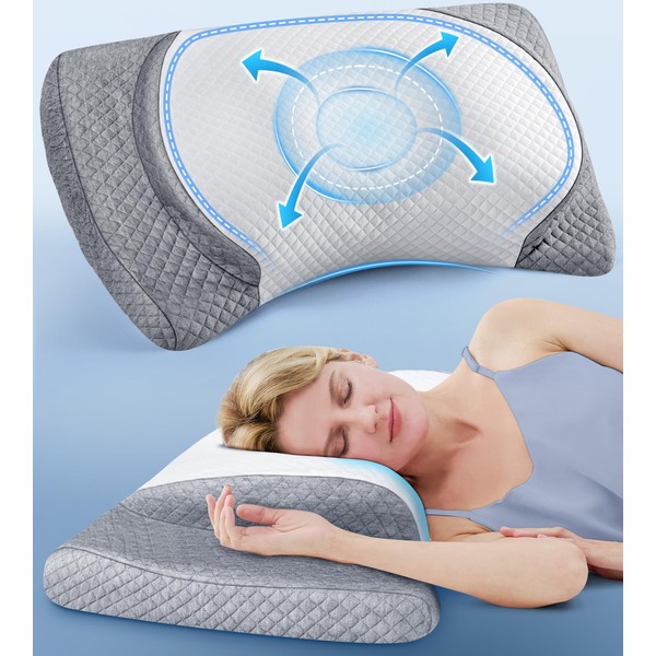 Risron Ultra Comfort Cervical Neck Pillow for Pain Relief, Adjustable