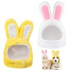 Funmo Pack of 2 Pet Rabbit Ear Hat Cat Dog