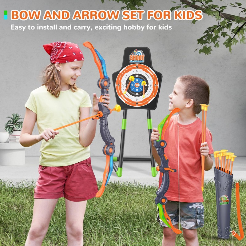 GMAOPHY 2 Pack Bow and Arrow Toy for 5 6