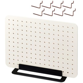 キングジム(Kingjim) King Jim PG400 Peggy Board, Tabletop Storage, Perforated Board, No Tools Required, White