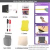 Modular Bulletin Board & Whiteboard Combo - 8 Pack 12x12x0.47In