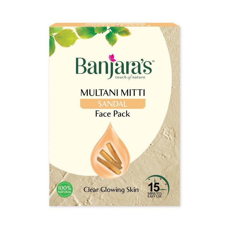Banjara's Multani Mitti Sandal Face Pack Powder 100gms READY STOCK