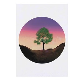 'Sycamore Tree At Sunset' Temporary Tattoo - Water Resistant, Skin-Safe, Non-Toxic Transfer (TO00073719)