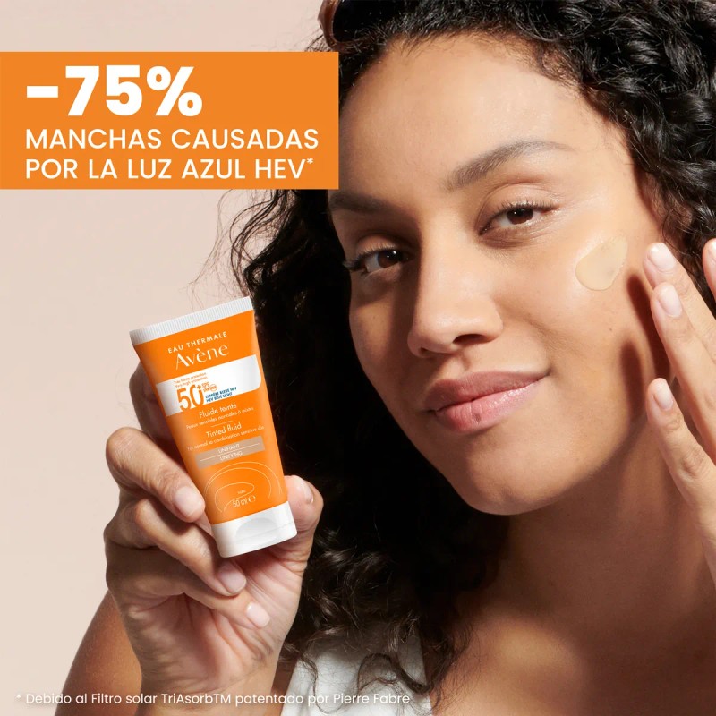 Protector Solar Avène Fluido Con Color SPF50, 50ml