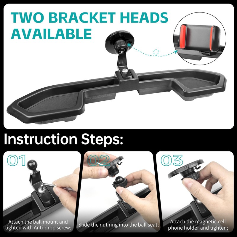 OUSUWO Magnetic Dash Phone Mount for 2021-2023 Jeep Wrangler JL