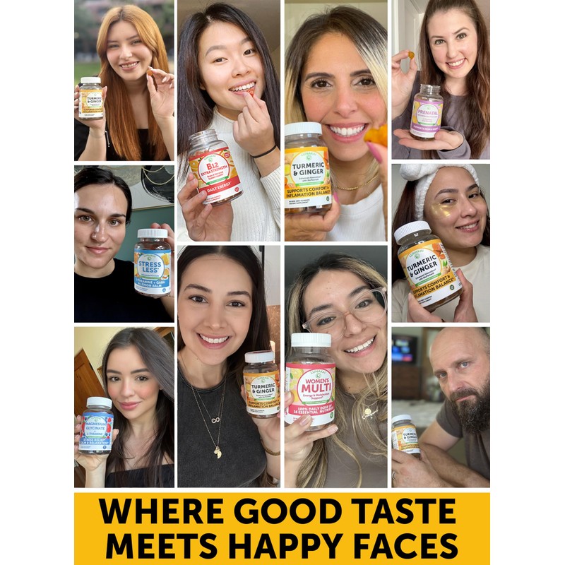 Lunakai USA Made Turmeric Gummies with Ginger & BioPerine –