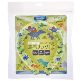 Skater NCL2-A Cooling Ring Reusable Neck Cooler Large Size Adult Women Men Dinosaurus Picture