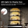 JUSJUBR 4PCS x 12inch Sector Display Cabinet Lights, Dimmable LED
