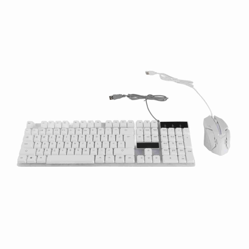 Keyboard and Mouse Combo 104 Keys RGB Backlit USB Wired