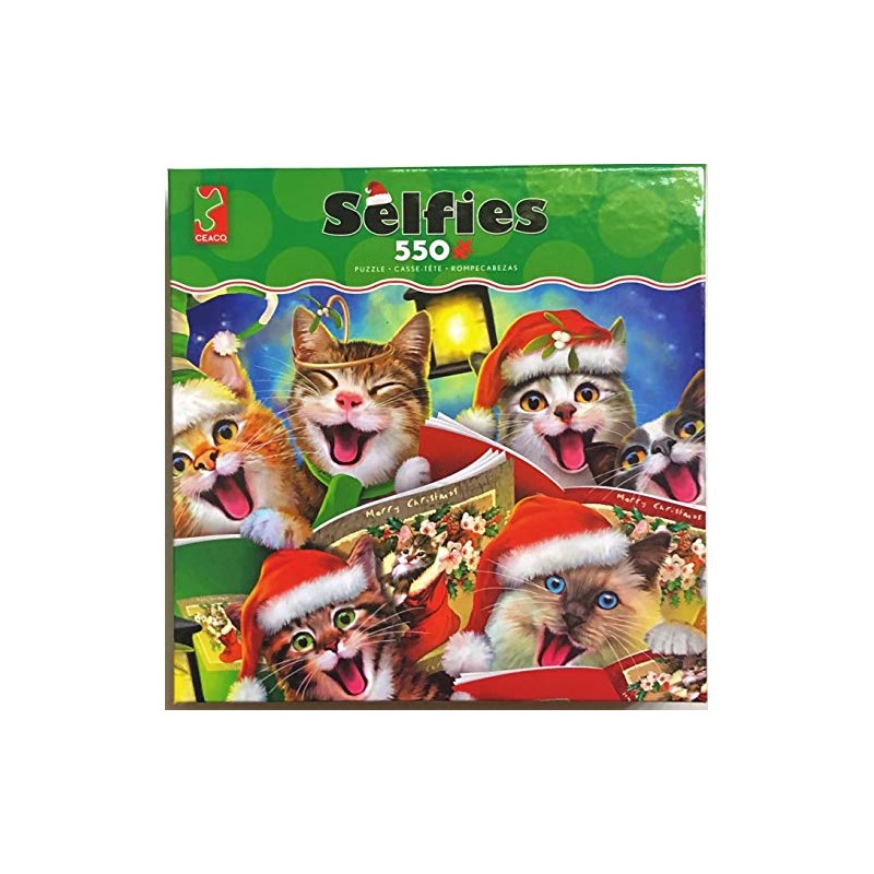 Ceaco - Selfies - Holiday Cats in Hats Selfie -