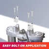 Wsays 7/8" Handlebar Risers 30mm Height Mount Clamp Kit Silver