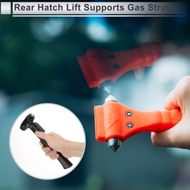 RATCHROLL Universal Car Safety Hammer Glasses Breaker Urgent Escape Tool Black ABS Steel
