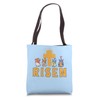 Cute Christian He Is Risen Easter Gnomes Tote Bag