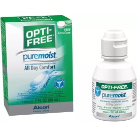 Opti-Free Puremoist Contact Lens Solution with Lens Case, 2oz.